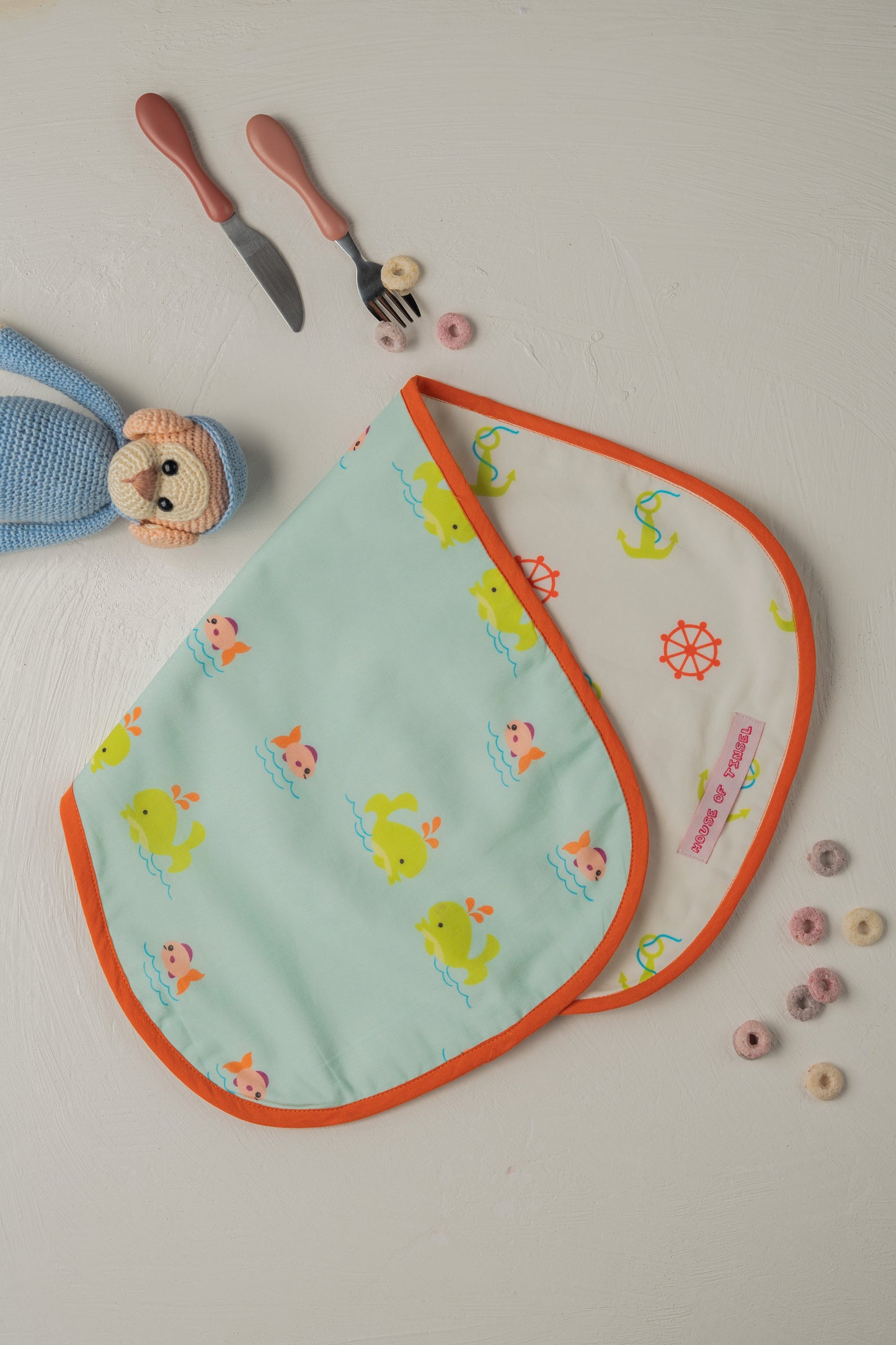 Oh Whale Burp Cloth