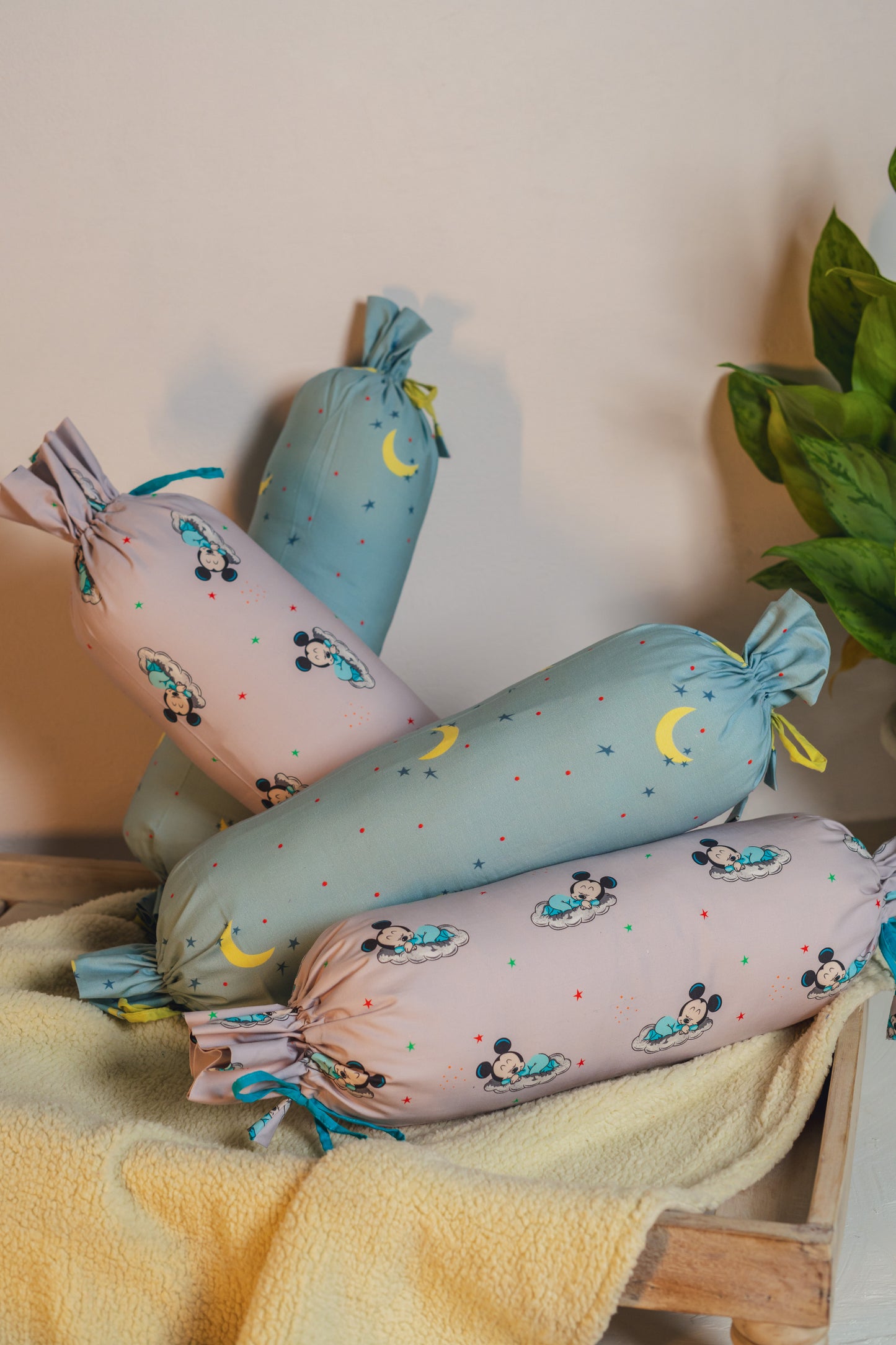 Star and Moon Bolster Cover