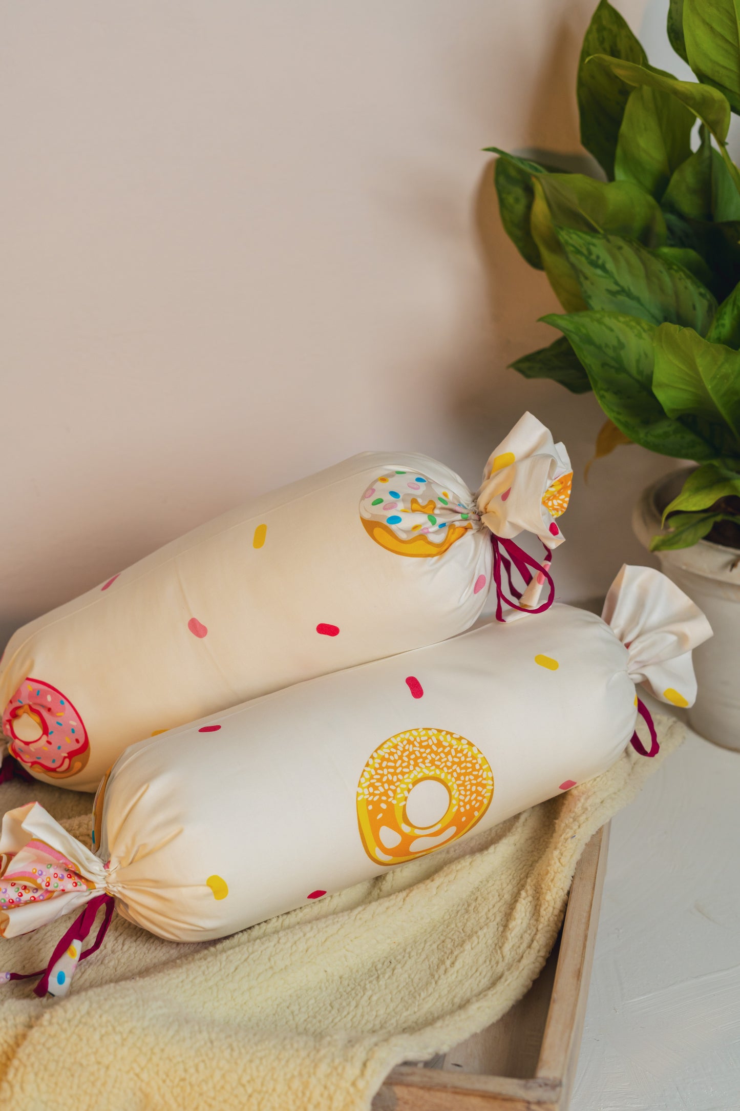 Donut Love Bolster Cover With Insert