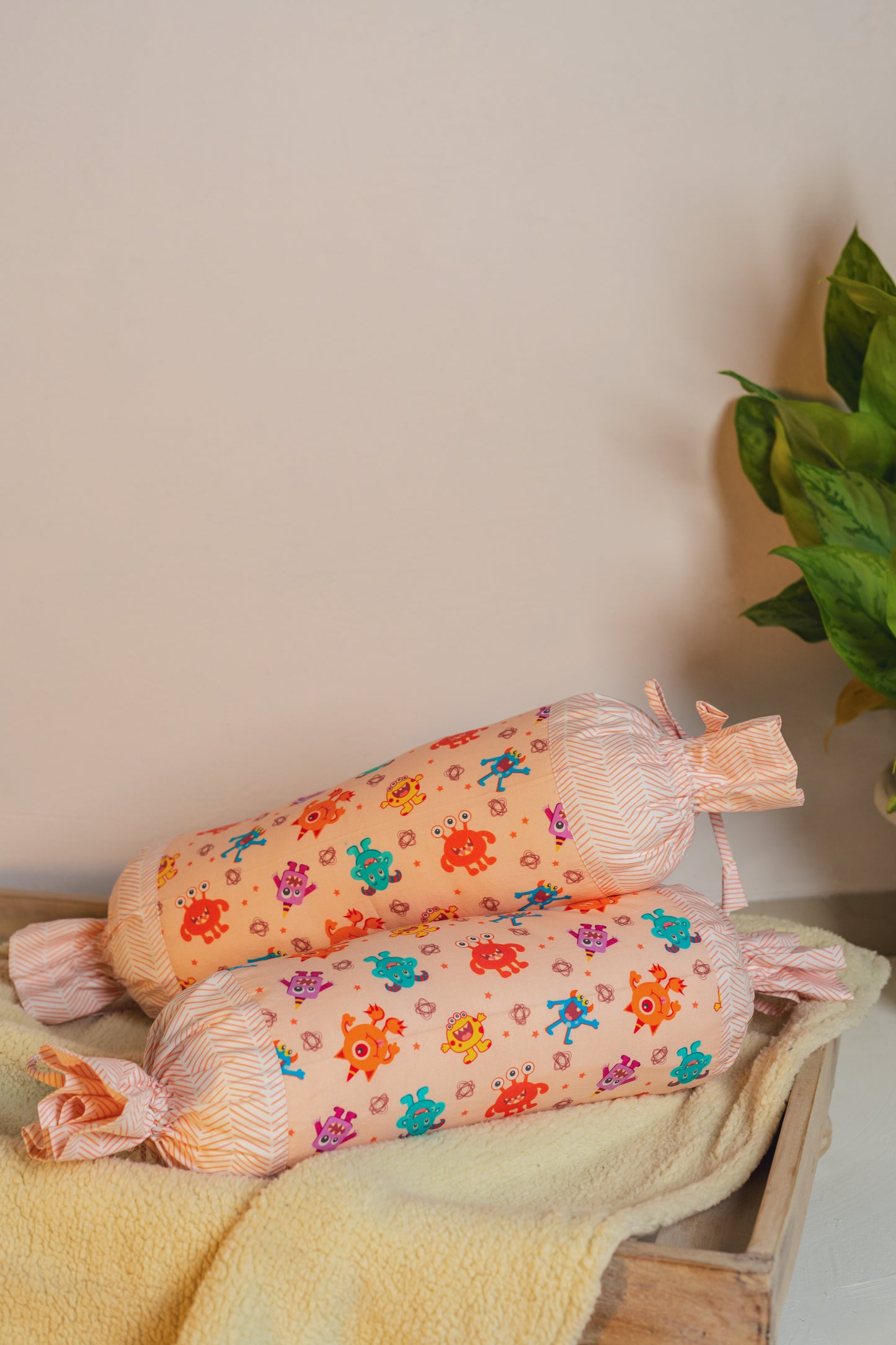 Monster Madness Bolster Cover