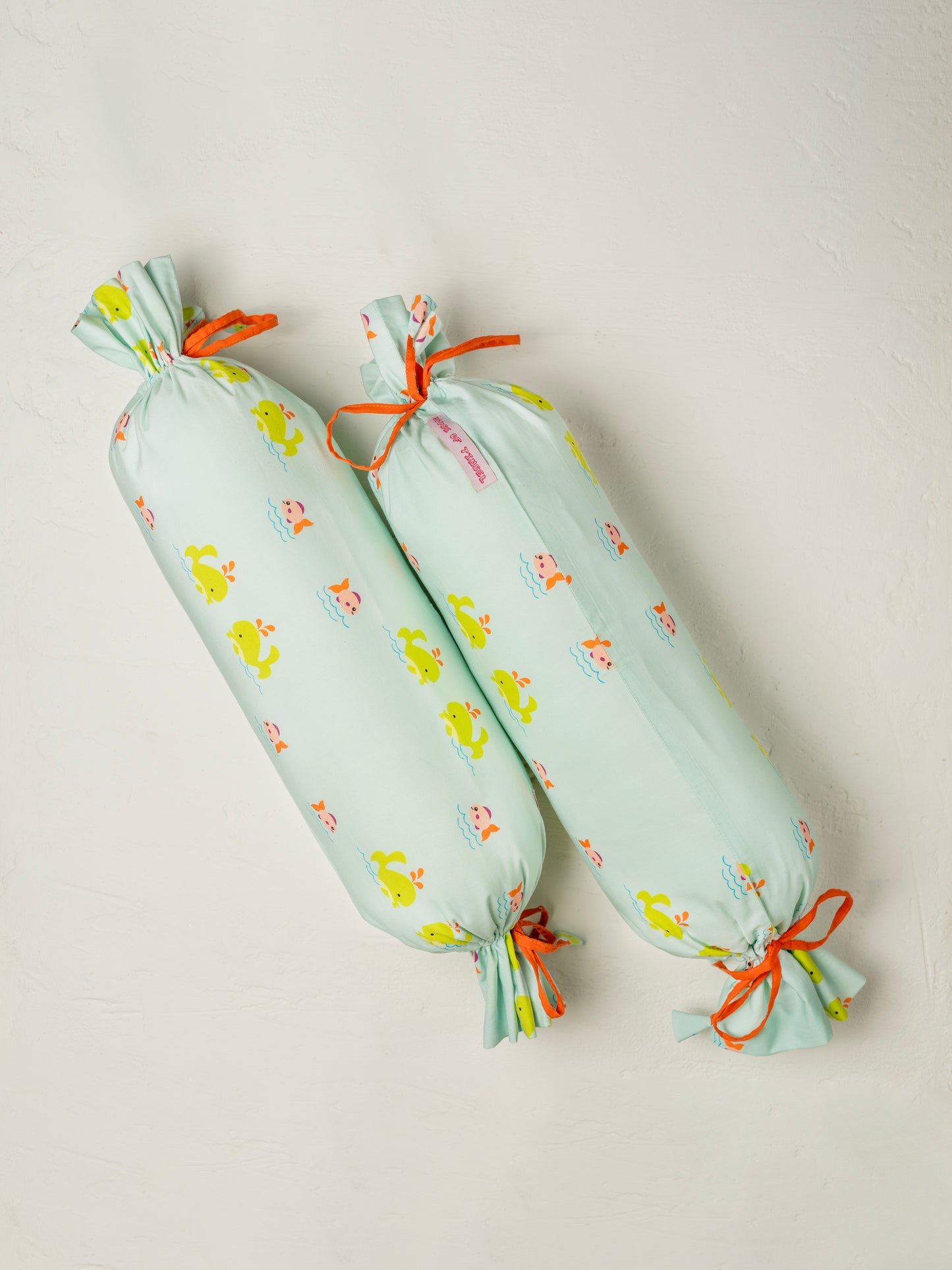 Oh Whale Bolster Cover With Insert