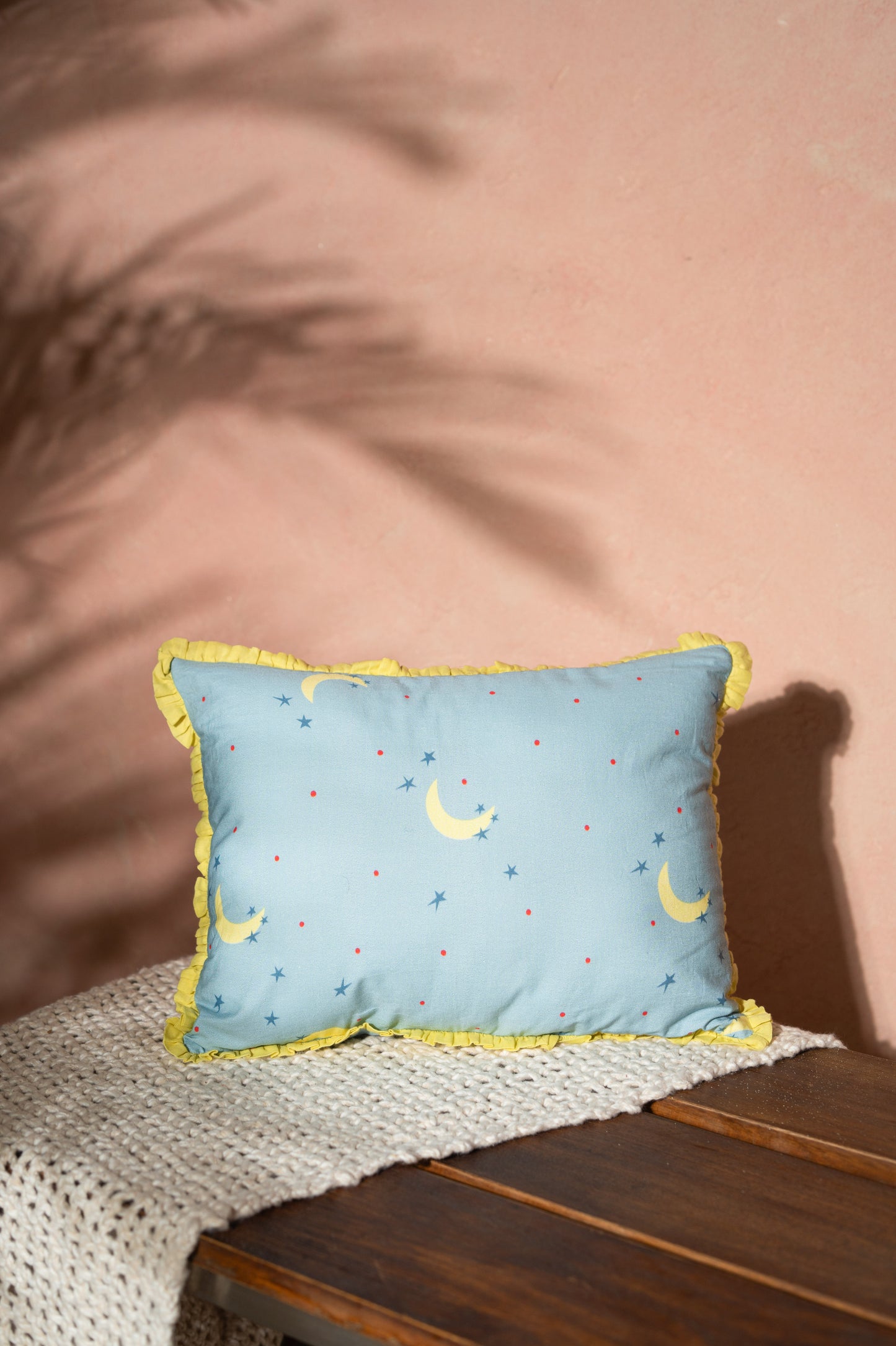 Star and Moon Pillow Cover With Insert