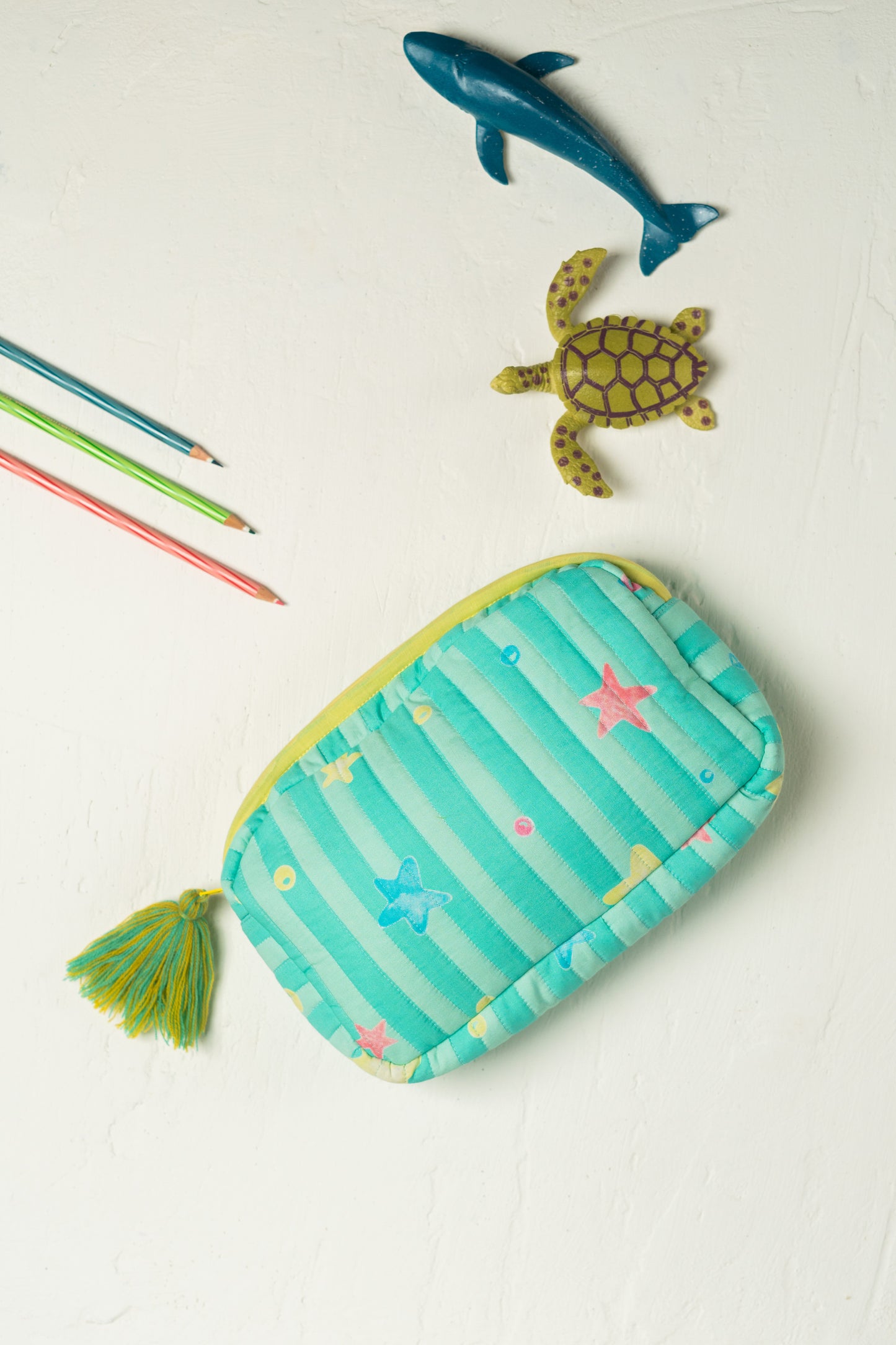 Starry Night Rectangle Quilted Pouch