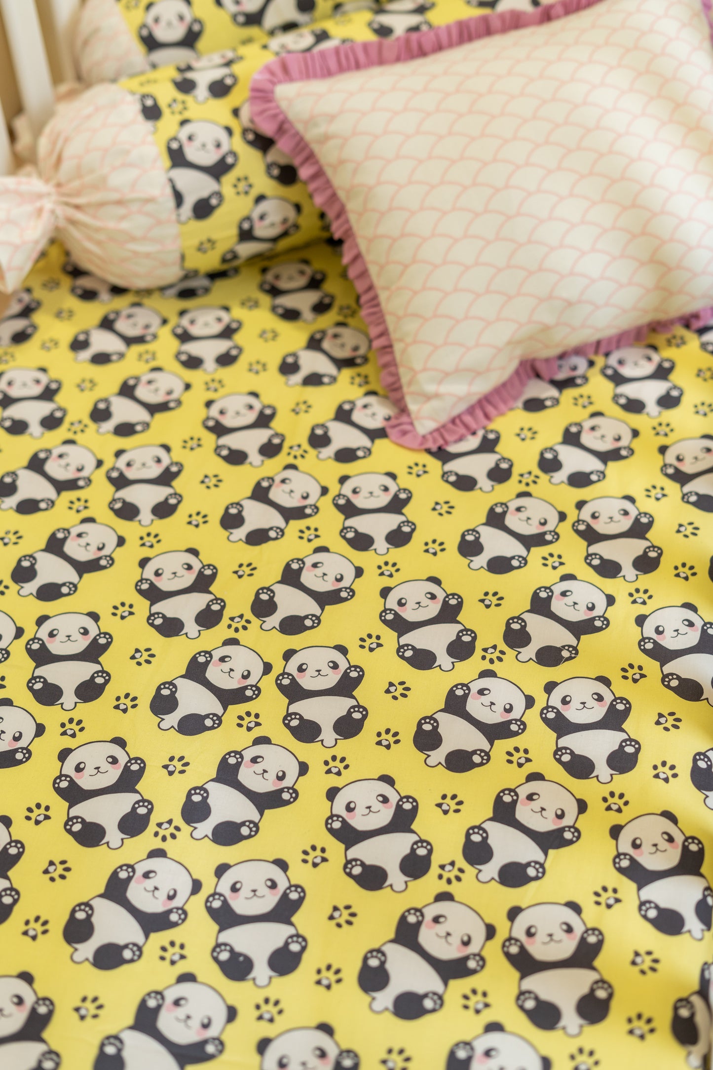 Paw Some Panda Fitted Cotsheet