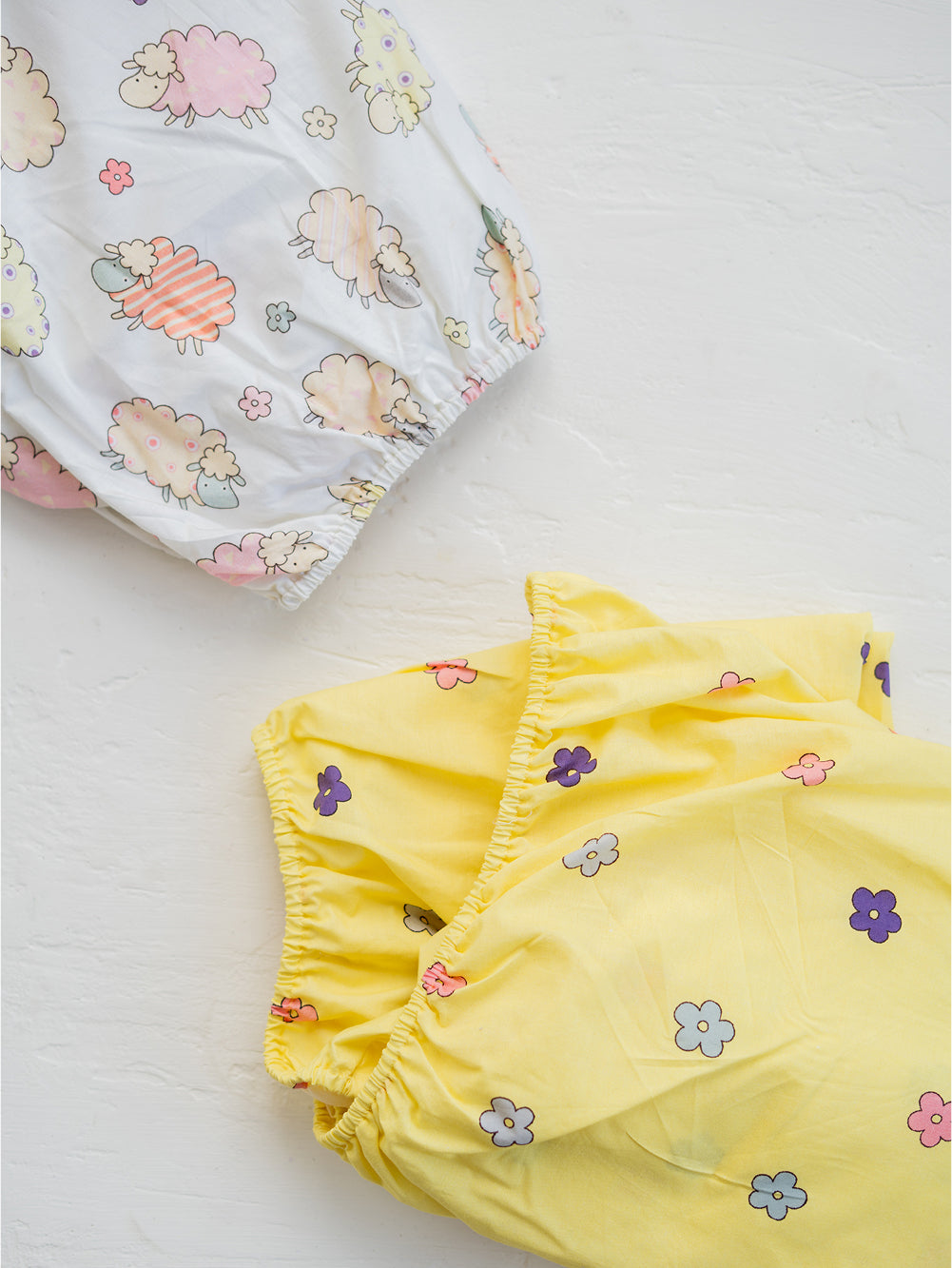 Flower Print Fitted Cotsheet