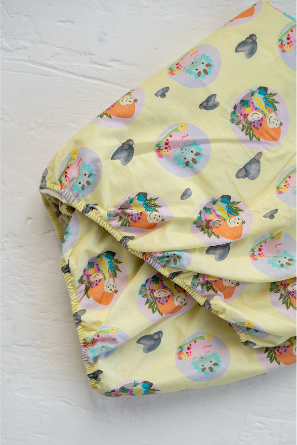 Dino-Saur Fitted Cotsheet