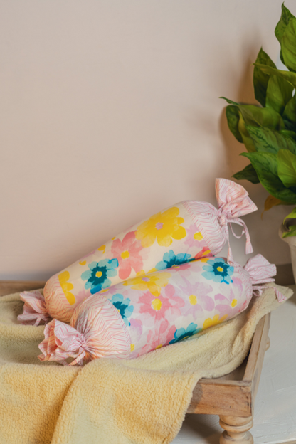 Bloom and Blossom Bolster Cover With Insert