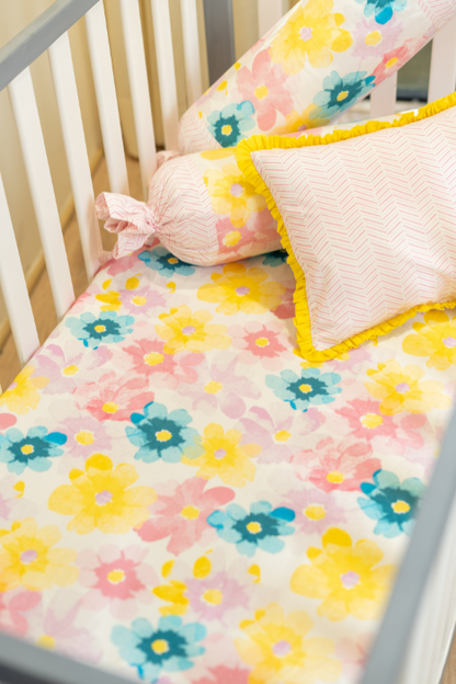 Bloom and Blossom Cotsheet