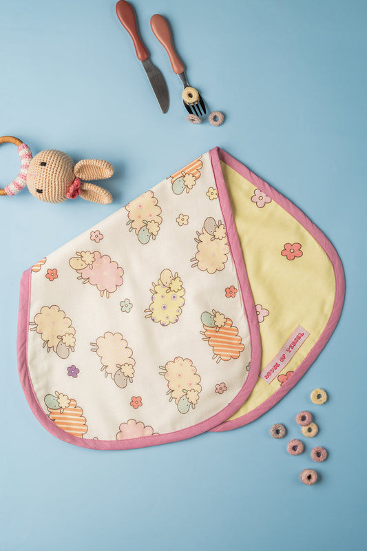 Baa-Baa Black Sheep Burp Cloth