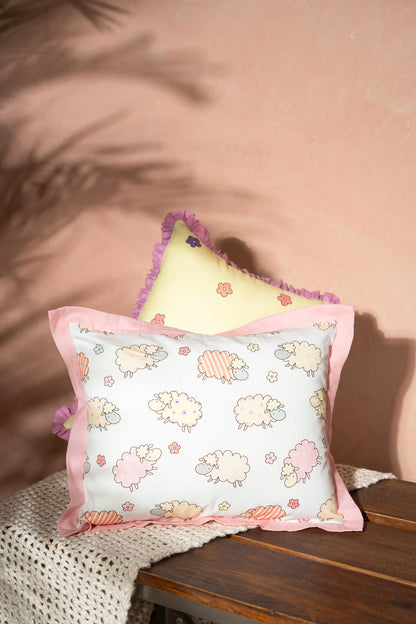 Baa-Baa Black Sheep Pillow Cover With Insert