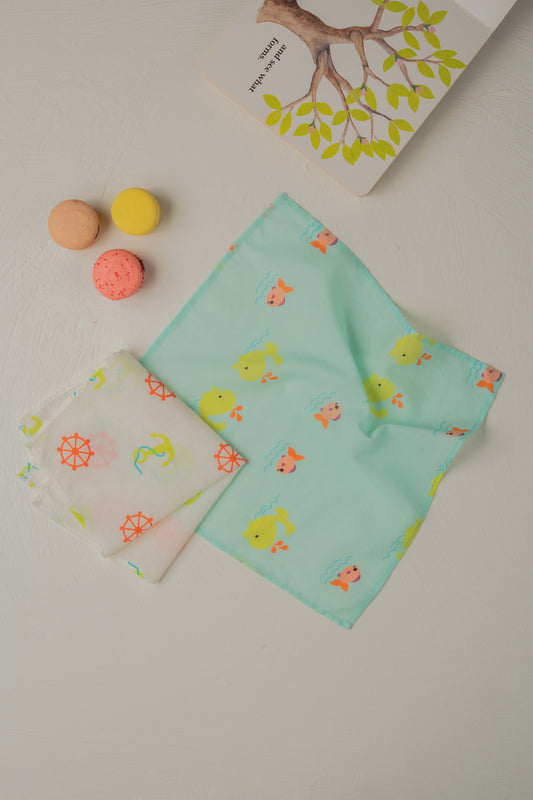 Oh Whale Handkerchief