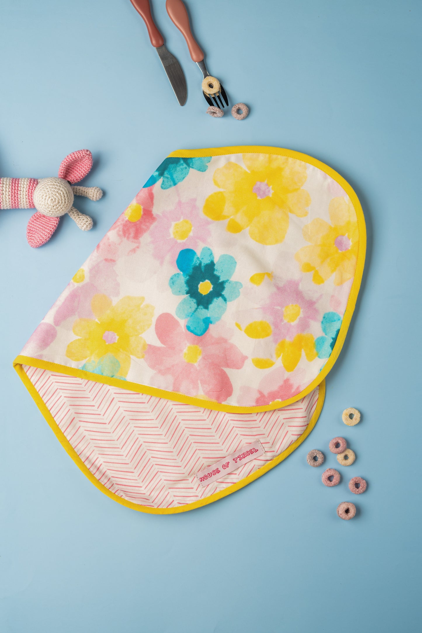 Bloom and Blossom Burp Cloth