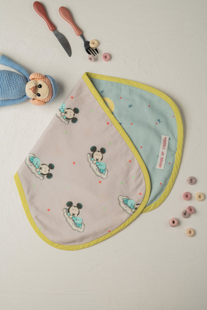 Goodnight Mickey Burp Cloth