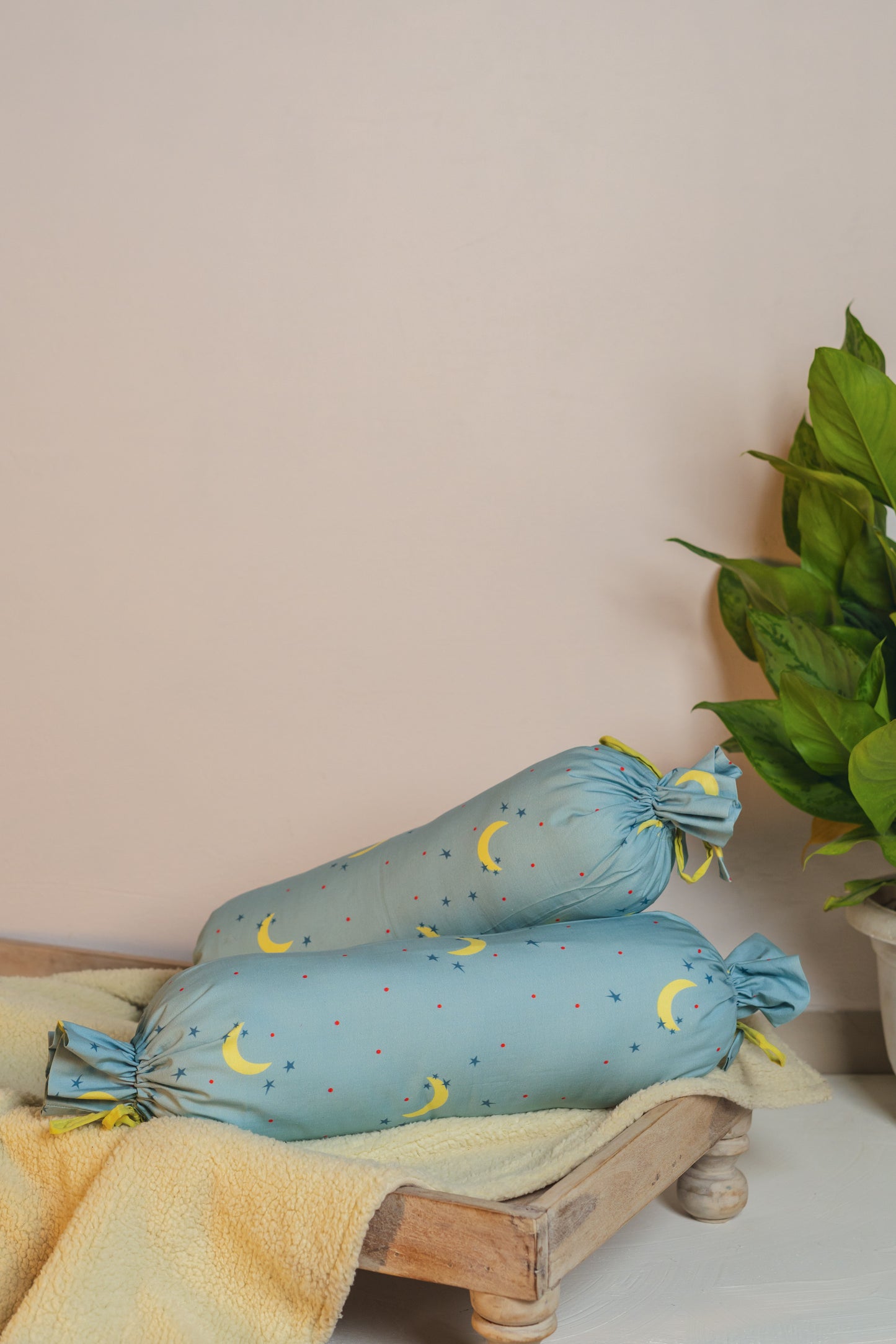 Star and Moon Bolster Cover With Insert