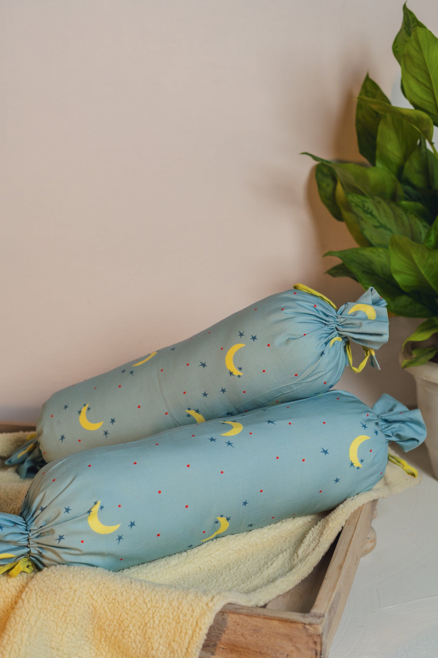 Star and Moon Bolster Cover With Insert