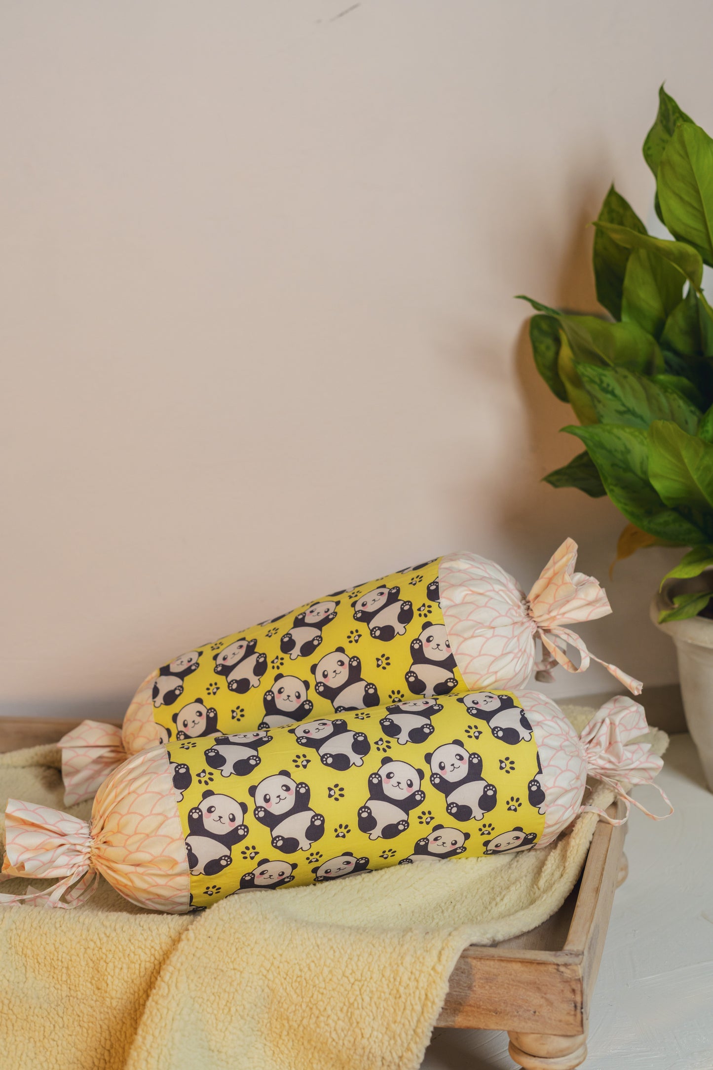 Paw Some Panda Bolster Cover With Insert