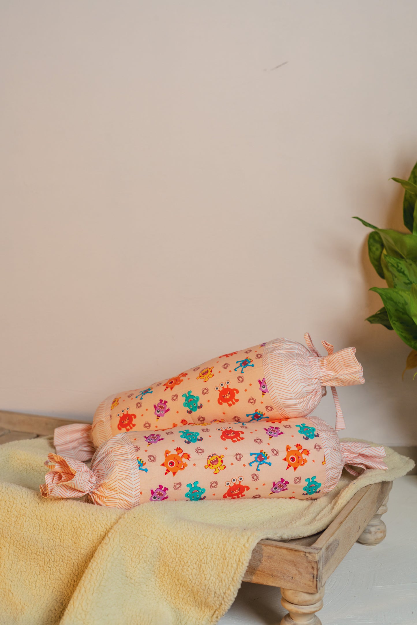 Monster Madness Bolster Cover