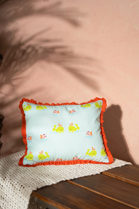 Oh Whale Pillow Cover With Insert