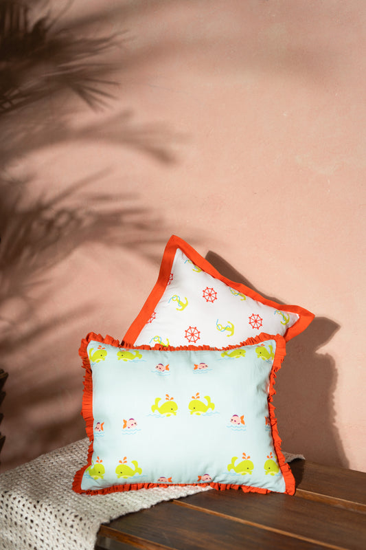 Oh Whale Pillow Cover