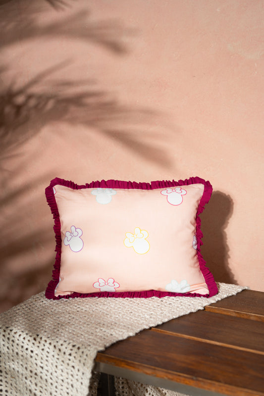 Minnie Silhouette Pillow Cover With Insert