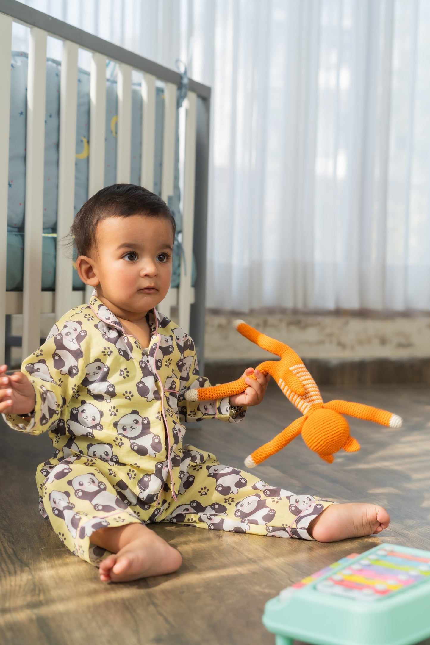 Paw-Some Panda Nightsuit Yellow