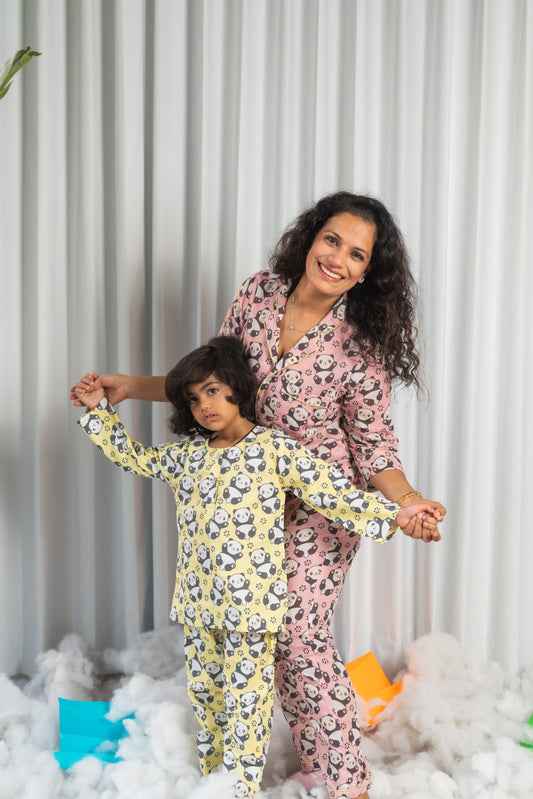 Paw Some Panda Nightsuit Pink