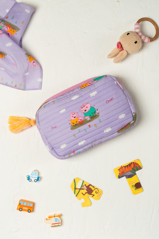 Peppa Pig Rectangle Quilted Pouch