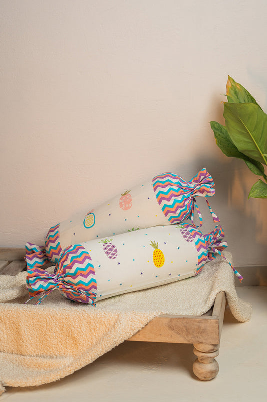 Pine-Apple Bolster Cover With Insert