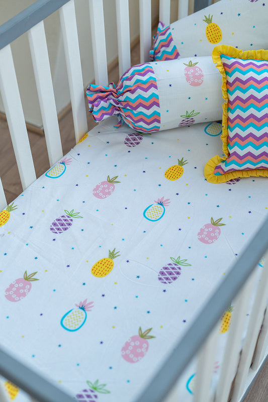 Pine-Apple Fitted Cotsheet