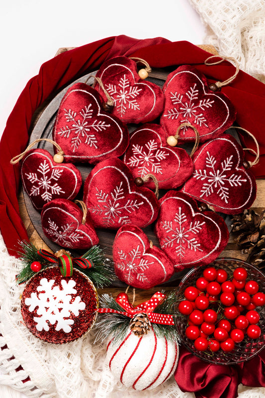 Heart Flakes Ornament