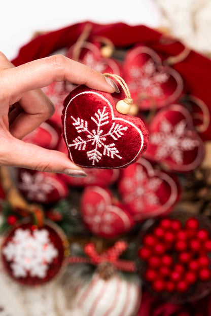Heart Flakes Ornament