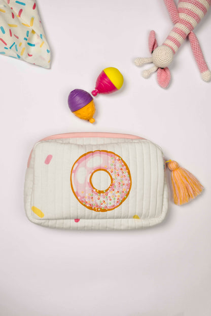 Donut Love Rectangle Quilted Pouch