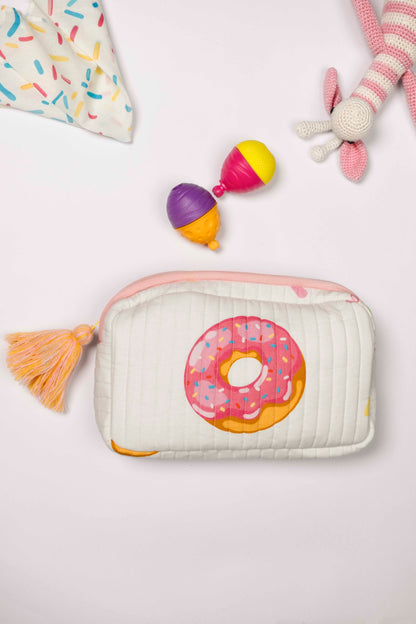 Donut Love Rectangle Quilted Pouch