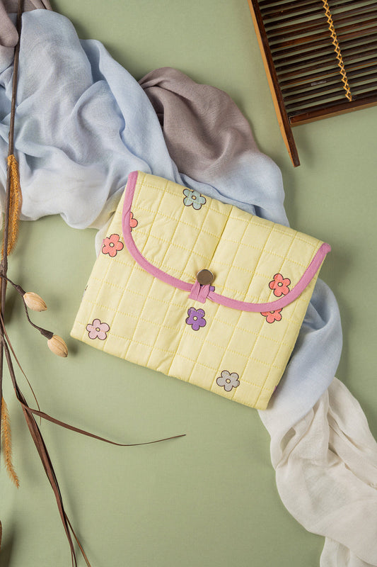 Flower Print Diaper Changing Mat