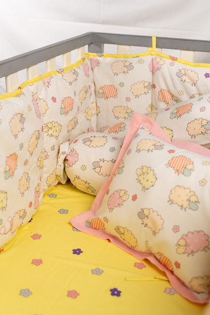 Baa-Baa Black Sheep Cotbumper