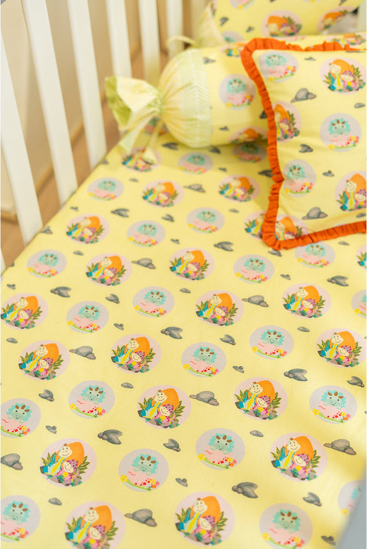 Dino-Saur Fitted Cotsheet